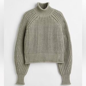 H&M Khaki Green Knit Sweater